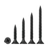 Qrity Pack of 100 Flat Head Wood Screws Self-Tapping Screws