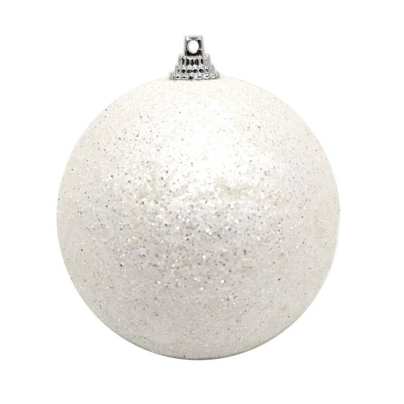 DARO DEKO Christmas Baubles with Glitter Diameter 8 cm Pack