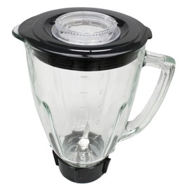 Ronnel Collection 6 Piece Round Blender Glass Jar Replacement Kit for Oster Blender, 1.3 Liter - 5.6 Cup