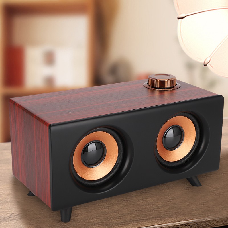 FT-3008 Retro Wooden Mini Bluetooth Speaker Wireless HIFI Stereo Player