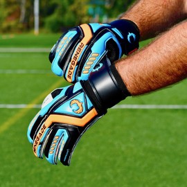 Renegade GK Talon Guantes De Porteros (Talla 5-11, 3 Estilos, Level 2) Pro Protección De Dedos| 3.5+3mm Hyper Grip |Guante Versátil para Todas Las Edades. (Cyclone 2 - Roll Cut, 5)