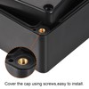 sourcing map Waterproof Junction Box ABS for Electrical Projects Black
