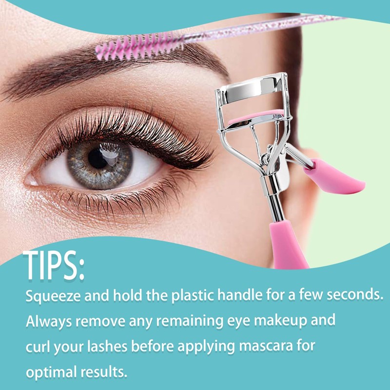Benixmidart Eyelash Curlers, Lash Curler with Bonus 4Pcs Replacement Lash