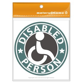 [Magnet] Wheelchair Mark, Magnet, Sticker/Disabled Person, Welfare Vehicle, Wheelchair, Wheelchair (en) (Smoke Blue)