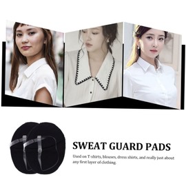 Baluue Pads Reusable Underarm Pads Absorbent Cotton Comfortable Underarm Guards 2 Pack