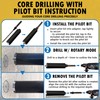 EDiamondTools 5" Dry/Wet Multipurpose Core Bit for Masonry, Concrete, and