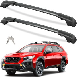 Tuyoung Roof Rack Cross Bars Compatible with Subaru Outback Wilderness 2022 2023 2024 2025 (Only Fit Wilderness), 220lbs Lockble Heavy Duty Aluminum Roof Crossbars Rooftop Luggage Racks