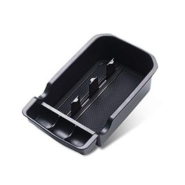 LFOTPP Car Center Console Armrest Box Glove Box Secondary Storage Tray for 2017 2018 2019 2020 2021 J*eep Compass (Black)