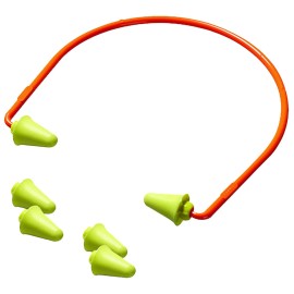 Peltor 97065 Sport Banded Earplugs Foam 28 dB Behind The Head Yellow Buds with O