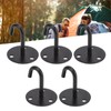 5Pcs Heavy Duty Fixed Pad Eye Plate Thickened Black 304