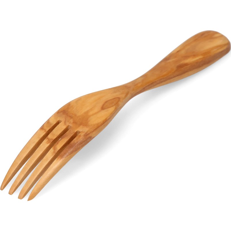 Wooden Fork, Salad Fork, Cutlery, Approx. 7.1 inches (18 cm),