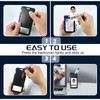 3 Pack Sliding ID Badge Holders Black Plastic Vertical ID