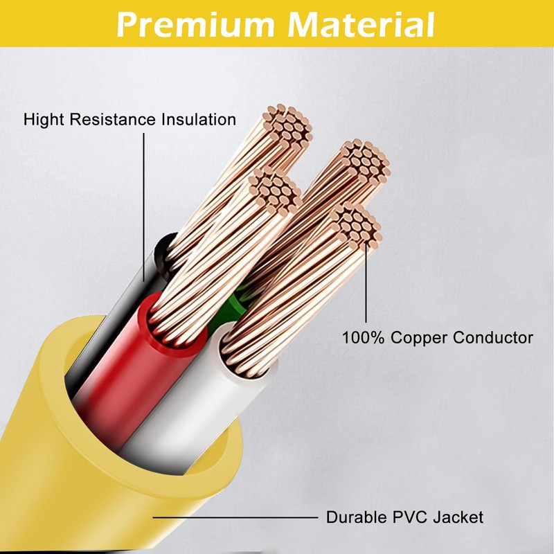 AQQHSAIN NEMA 10-30P to L14-30R Power Cord Adapter 30 Amp