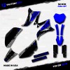 Factory EFX Gray & Blue Slick Racing Graphics Kit fits