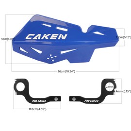PRO CAKEN Universal 7/8" 22mm and 1 1/8" 28mm Handle Bar Hand Guards CNC Bracket for Dirt Bike Motocross ATV Scooter for CRF KLX KX LTR TRX SX SXF EXC XCW Grizzly Hawk 250 Bicycles-Blue