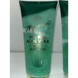 Pure 2 Sealed Merino 97% Pure Aloe Vera Gel, PH Balanced For Face & Body, 3.3 Oz Each