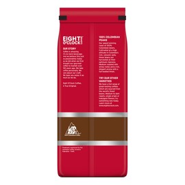 Eight O'Clock Coffee 100% Colombian Peaks Whole Bean Coffee, Medium Roast, 38 Ounce (Pack of 1) - Rich, Winey & Full Bodied