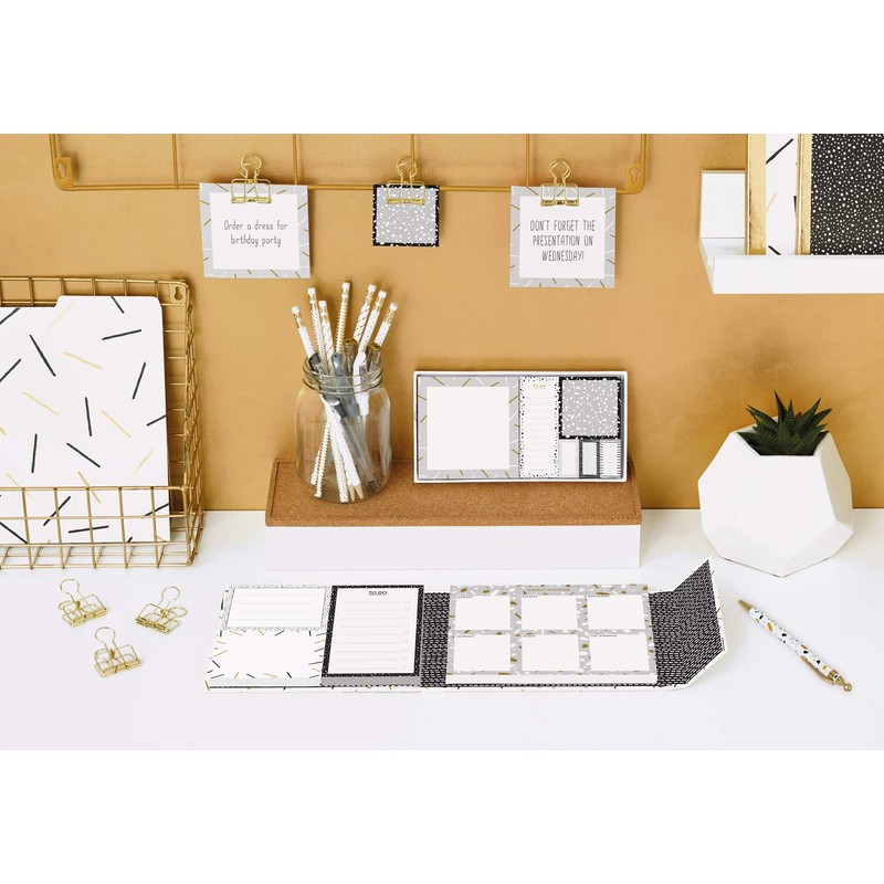 docrafts NOT 356012 Noteworthy Metallic Mono Binder Clips (Pack of