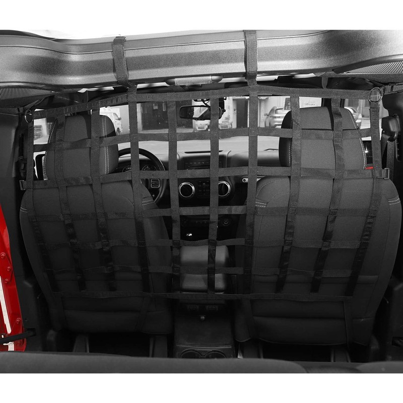 Car Rear Seat Divider Net Mesh Trunk Organizer Isolation Cargo