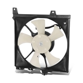 Auto Dynasty Factory Style Radiator Cooling Fan Assembly Compatible with Nissan Sentra 1.6L AT 1998-1999, 12V, Black