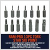 HORUSDY 14-Piece Tamper Resistant Star Bits, S2 Alloy Steel, T5