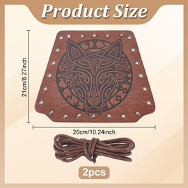 FREEBLOSS 1 Pair of Bracers with Leather Buckle Brown Medieval Arm Guards Leather Armour for Men and Women Bracelet Pair