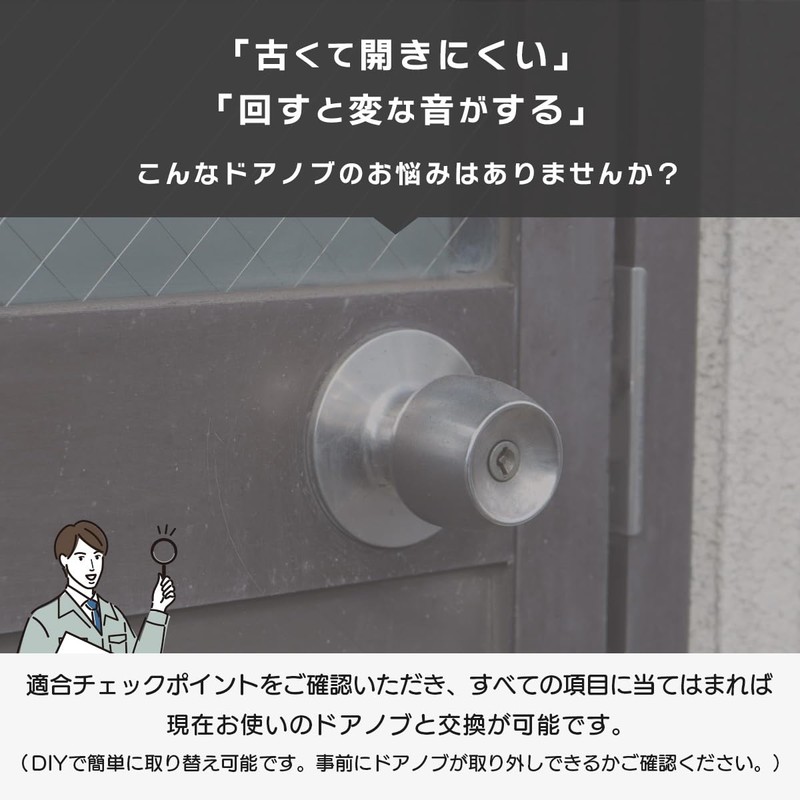 GOAL (Goal) Door Knob Bathroom Lock Unilock Cylindrical Lock Replacement