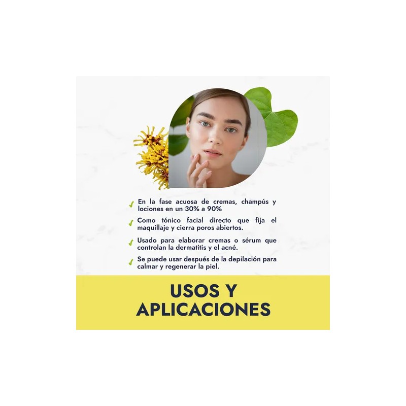 Hidrolato De Hamamelis 100% Natural Facial Y Corporal 120ml