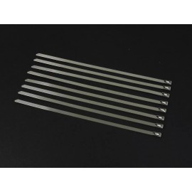 Unbranded X4 UNIVERSAL 12" STAINLESS STEEL ZIP TIE CABLE FOR DOWNPIPE INTERCOOLER PIPING