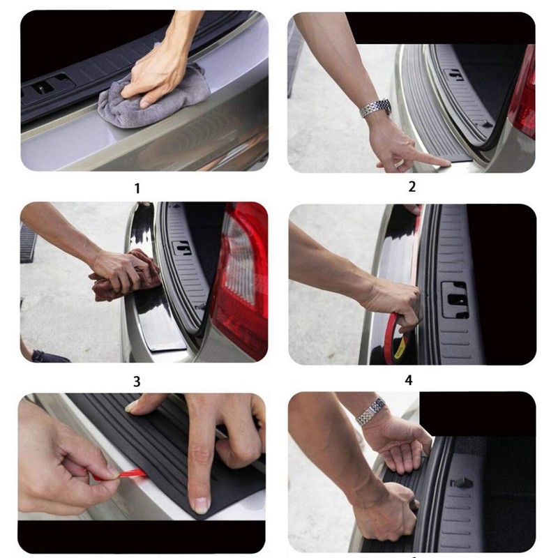 104cm Car Rear Boot Bumper Protector Trunk Protection Sticker Anti-Scratch