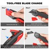 HAUTMEC Heavy Duty Self-Retracting Utility Knife, Safety Box Cutter with
