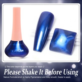 Major Dijit Quick Dry Nail Polish Pearl Blue Summer Nail Lacquer for Nail Art Cruelty-Free Regular Nail Polish 0.41 fl oz.