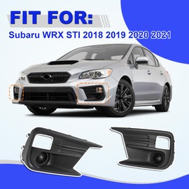 GearUp Fog Light Cover Driver and Passenger Side for WRX/WRX STI 2018-2021 Replacement for 57731VA360, 57731VA370
