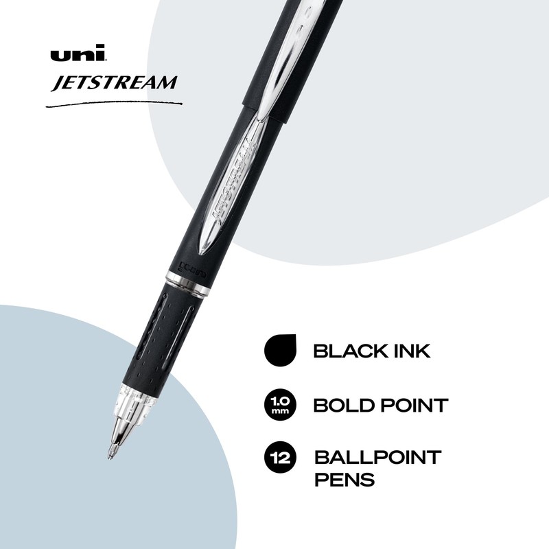 Uni-Ball uniball Jetstream Stick Ballpoint Pen, Bold 1 Mm, Black