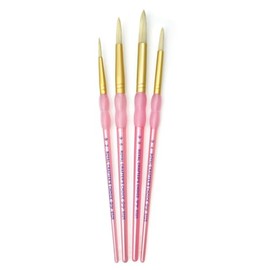Brush Set Bristle 4/Pkg-Round
