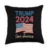 America 2024 Trump Tshirts Save America Election 2024 Throw Pillow,