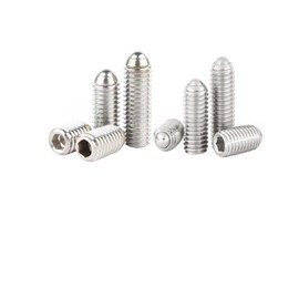 M5 × 12mm Stainless Steel Inner Hexagon Ball Head Set Screw Hexagon Spring Ball Point Drive Screw, Pack of 10