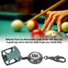 Retractable Billiards Pool Cue Chalk Holder Retractable Drawing Belt Clip