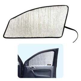 YelloPro Side Window Front Seat Sunshade (Set of 2) Custom Fit for 2019 2020 2021 2022 2023 Ford Ranger - 4dr Super Crew Cab, UV Reflector Sun Protection Accessories (Made in USA)