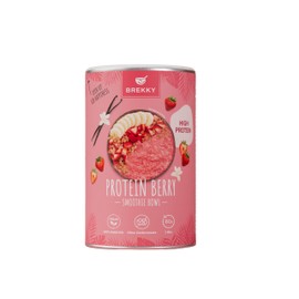 BREKKY - Protein Strawbeery - Smoothie Bowl - Vegan - 100% natürlich Zutaten - ohne Zuckerzusatz - easy Zubereitung - Superfood Mix - Frühstück