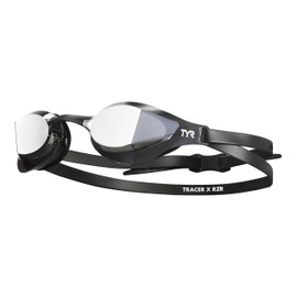 TYR Occhiali da gara Tracer x Razor con lenti a specchio, vestibilità per adulti.