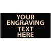 2" x 1" Custom Black Engraving Plate, Engraving Included