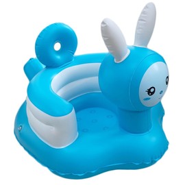 KOMBIUDA Inflatable Chair Cushion for Boy Girl Portable Sit Up Support for Bath and Outdoor Use Cute to Sit Up Bath Chair