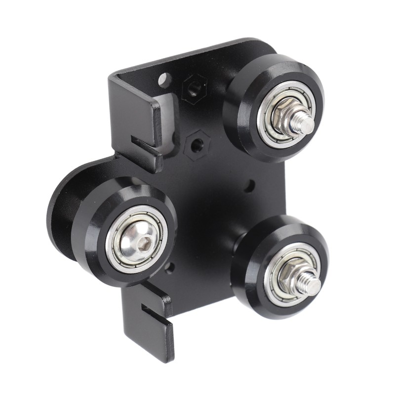 Back Support Plate Black Metal 3D Printer Extruder Back Support