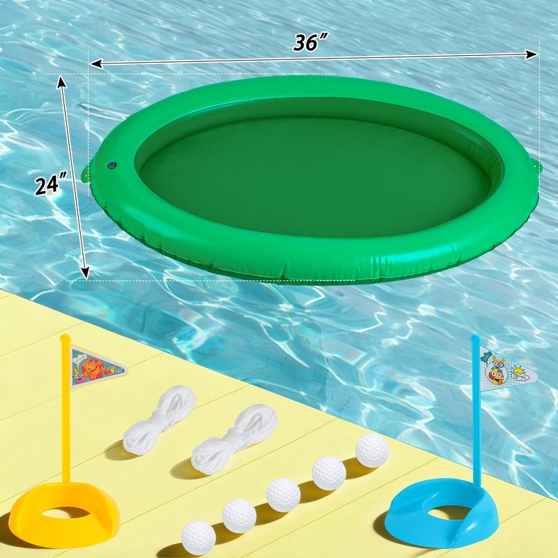 Inflatable Golf Pool Toys, Swimming Pool Game Floating Water Chipping