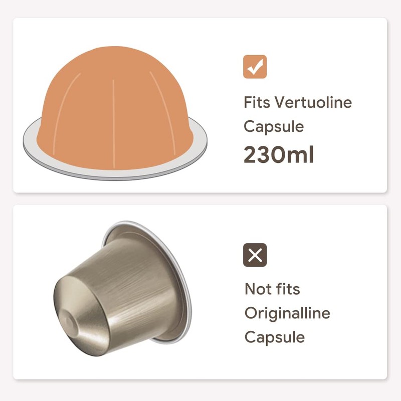 BENFUCHEN Refillable Vertuo Capsules Reusable Coffee Pods Only For VertuoLine