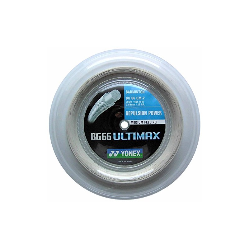 YONEX BG66 Ultimax Badminton String - 200m Reel, Color- Yellow