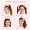 Hair Bows for Girls, 4 Pack 4 Inch Grosgrain Ribbon