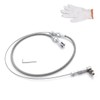 UHANBUT 24" Car Braided Throttle Cable Kit with Gloves, Adjustable