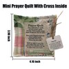 BetLight 2PCS Mini Prayer Quilt with Cross Inside, Inspirational Patchwork